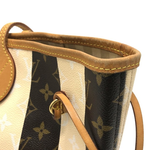 Louis Vuitton Monogram Rayleur Neverfull MM Tote Bag Brown - Picture 6 of 10